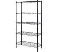 Etagère de stockage - étagère complète TOOLCRAFT TO-10565271 160 kg (l x H x P) 900 x 1815 x 400 mm acier noir