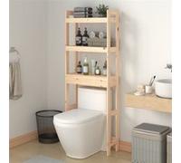 vidaXL Étagère de toilette 63x26x171 cm Pin massif