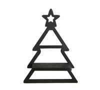 Étagère décorative - Outil de rangement en forme d'arbre de Noël, module de bibliothèque verticale sur pied, accessoire d'affichage mural saisonnier, matériau en bois renforcé | Organiseur de vacances