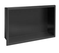 Étagère D'Encastrement Pour Salle de Bains Rea 30X45 Black Matt 30X45X10 Black