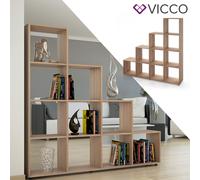 Étagère d'escalier diviseur de pièce 10 compartiments Chêne Sonoma Vicco