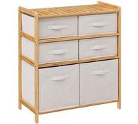 Meuble étagère avec 6 paniers ""Tidy box"" bambou - 5 five simply smart