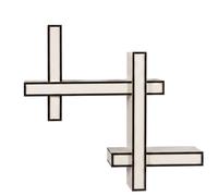 Étagère double Lepid H 95 cm Kartell Ivoire - KARTELL 8941 AV