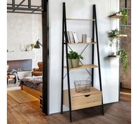 Etagère Échelle 4 Niveaux Avec Tiroir Detroit Design Industriel Multicolore