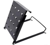 Étagère échelle en alliage d'aluminium avec hauteur télescopique réglable, design pliable, plateforme antidérapante et baleines de charge renforcées (noir)