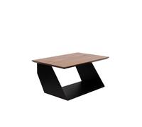 Étagère Edgy en Bois Noir avec Plateau en Noyer