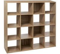 Etagère en bois 16 cases Mix coloris naturel 5five - Naturel