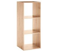 Etagère en bois 3 cases Mix coloris naturel 5five Marron G