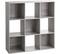 Etagère en bois 9 cases mix coloris gris 5five Gris G