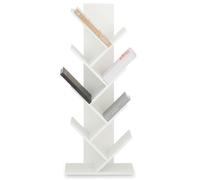 Étagère en bois JULES en forme d’arbre, Étagère autoportante avec pied robuste, Design original et pratique 48 x 116 x 24 cm,