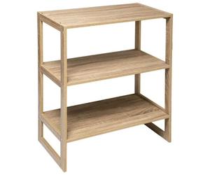 Étagère en bois naturel - 3 niveaux - PEGANE - Contemporain - Design