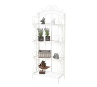 Etagère en fer forgé - CLP - Antje - Blanc - Elégance - Chic - 61x33x153 cm