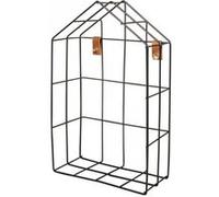 Etagère en fil de fer maison 16 x 7 x 25 cm - Noir Noir G