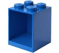 Etagère en forme de brique Lego carrée 4 tenons - Bleu