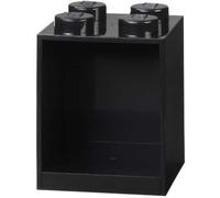 Etagère en forme de brique Lego carrée 4 tenons - Noir