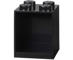 Etagère en forme de brique Lego carrée 4 tenons - Noir