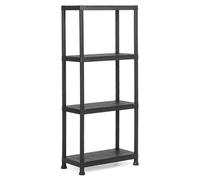 Lot de 2 étagères modulables KETER - Noir - 60 x 30 x 135 cm - 4 tablettes résistantes à l'humidité
