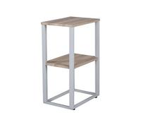 Table de Chevet Double Rise 70cm Naturel & Gris