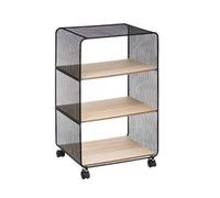 Pegane étagère cube métal et bois - Noir