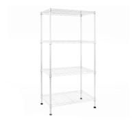 Étagère en métal Rocky 4-5 Étagères Blanc 55 x 35 x 140 cm | Charge Max : 250 kg