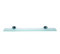 étagère en verre nwb Pro 020 P02200 chromé , verre satiné, avec technique de fixation