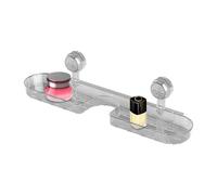 Étagère en verre - PET/PTU, 40,6 cm, étagère de salle de bain, étagères flottantes, organisateur mural, durable | Étagère de rangement inoxydable, support de douche et de lavabo moderne pour