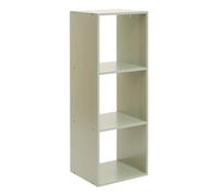 Meuble de rangement modulable 3 cases Vert 32x30x95 cm