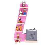 Étagère enfant Lettre L / Accrochage pour Tonie Box and Tonie Figures / Espace Saving Shelf / H. 47 x W. 32 x D. 19 / Wall Shelf Music Box and Figures Storage Magnetic Inserts / Storage Shelf Wood