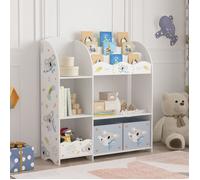 Étagère pour enfants 'Lysekil' avec 2 boîtes de rangement 100 x 93 x 30 cm avec motif Koala
