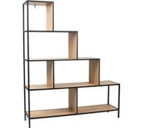 Etagère escalier 6 cases métal Edison Noir G