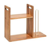Etagère et porte-rouleau 2 niveaux Acacia - 5 five simply smart