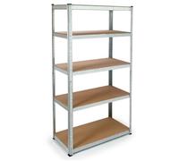Etagère établi pour charges lourdes 180 x 30 x 90 cm - EURO VANADIUM - 5 niveaux 875 kg