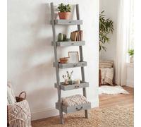 Mendler Étagère bois vintage - Gris