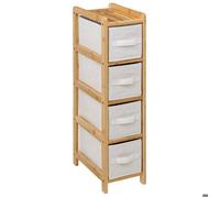 5five - étagère Fine avec 4 paniers Tidy Box en Bambou