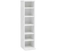Étagère - FINEBUY - Blanc - 21 x 20 x 90 cm - Bois - Contemporain