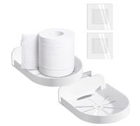 Étagère flottante adhésive pour moniteur - Mini plateau d'appareils, unité autocollante | Support mural pour salles de cuisine, salon, chambre à coucher, équipement d'extérieur compact