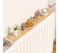 Étagère flottante au-dessus du radiateur sans perçage - Bords arrondis - Anti-poussière - Optimise l'espace pour la décoration et le rangement - 50 cm