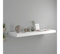 Etagère flottante murale blanc 80x23,5x3,8 cm MDF