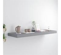 vidaXL Etagère Murale Flottante Etagère Suspendue Support Mural Bibliothèque Salon Salle de Séjour Maison Intérieur Gris 80x23,5x3,8 cm MDF