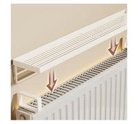 Étagère Flottante Noire à Poser au-Dessus du radiateur - Étagère de Rangement et décorative de 50 cm (19,69 po) pour Chambre, Salle de Bain, Salon ou Cuisine - Solution de Rangement Gain de
