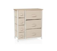 Etagère FOLDRESS L 63 x 30 x 73 cm 7 compartiments beige