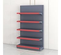 Étagère Gondole, Étagère de Présentation Commerciale 5 Niveaux en Acier Laminé à Froid Robuste | Design Modulable Réglable pour Aménagement de Supermarchés(Main,90*43*160cm/35.4*16.9*63in)