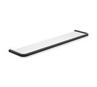 Étagère Hewi Série 480 480.03.00060DC avec plateau en verre, revêtement par poudre, noir mat