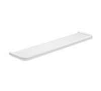 Étagère Hewi Série 480 480.03.00060DX avec plateau en verre, revêtement par poudre blanc mat profond