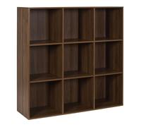 Etagère 9 niches 99x32x98 cm marron foncé - NOKI