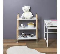 Étagère - HOME DECO KIDS - Crayon - 3 Étagères - Blanc et marron