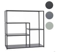Mendler Étagère HWC-P98 Industrial en métal, 80 x 80 x 30 cm, Anthracite