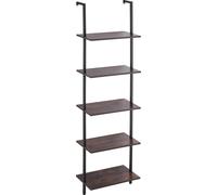 Étagère industrielle carrée à 5 niveaux, 44 x 30 cm, à fixer au mur, pour chambre à coucher