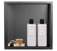 Étagère intégrée pour douche, dimensions 30x30 cm, en acier inoxydable, couleur anthracite, à fixer au mur