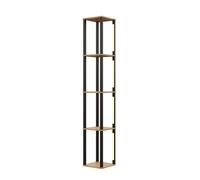 Étagère Lampadaire LED - Colonne de Rangement Lumineuse - 4 Niveaux - 26x26x165 cm - Style Moderne Minimaliste